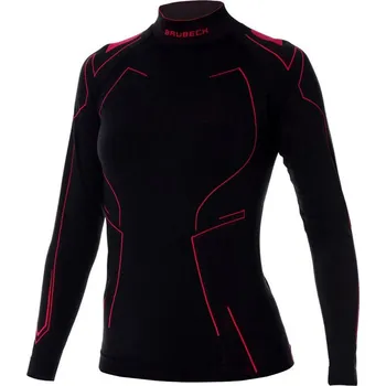 Brubeck LS14350 vel.L Cooler dámské triko dl.rukáv amaranth