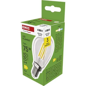 Žárovka LED žárovka Filament Mini Globe / E14 / 7 W (75 W) / 1055 lm / neutrální bílá