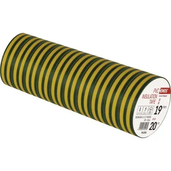 Izolační páska EMOS 19/20 ZEL/ŽLUTÁ