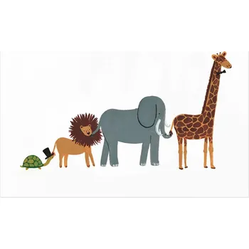 Plakát Rifle Paper Co. Umělecký tisk Animal Parade 20,4 x 25,5 cm
