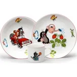 Thun 1794 Dětská porcelánová sada Krtek a autíčko, THUN 1794, 3 ks