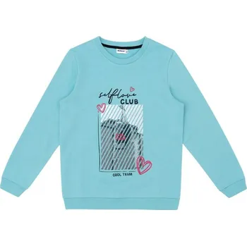 Chlapecká mikina Dívčí mikina - Winkiki WJG 02946, tyrkysová Barva: Tyrkysová, Velikost: 128