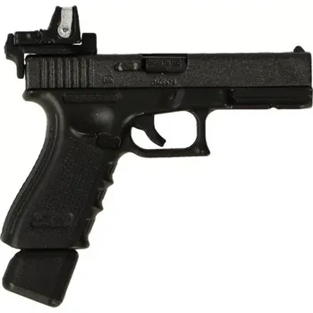 Doplněk k figurce Zbraň pro 1/6 figurky 9mm Glock 17 Pistol with RMR Mini Red Dot Sight (Black)