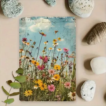 Plechová cedule BAF Plechová vintage cedule Luční kvítí 30 x 20 cm