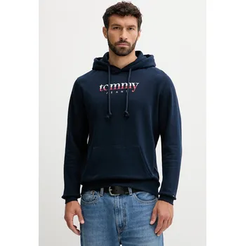 Pánská mikina Bavlněná mikina Tommy Jeans DM0DM22113 námořnická modř 59X, vel. M
