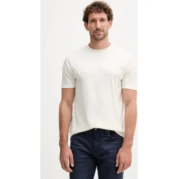 Pánské tričko Bavlněné tričko Karl Lagerfeld 554227.755037 béžová 01X, vel. S