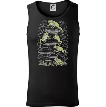 Pánské termoprádlo Goblincore frogs and various mushrooms - Tílko pánské Core - 2XL ( Černá )