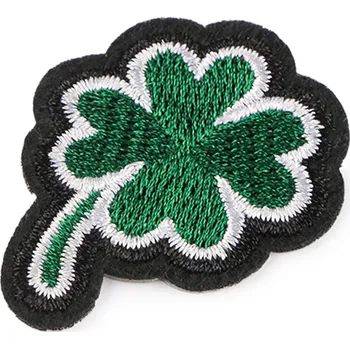 Nášivka Nažehlovačka čtyřlístek, barva 1 zelená tmavá