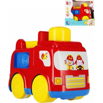 Hračka BAM BAM Baby auto požární vozidlo malý hasič zpětný chod plast et482788