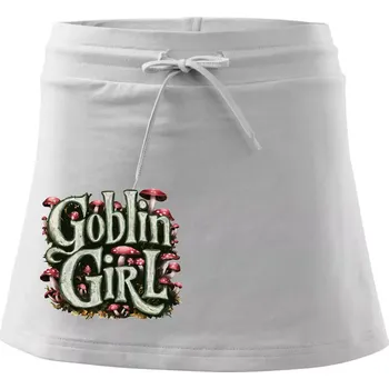 Dámská sukně Goblincore Goblin Girl - Sportovní sukně - two in one - S ( Bílá )
