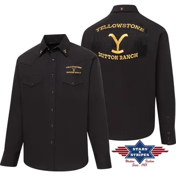pánská westernová košile Yellowstone Dutton ranch Velikost: 3XL