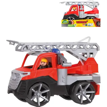 Hračka LENA TRUXX 2 auto hasiči funkční set s figurkou stříká vodu plast v krabici ln04535