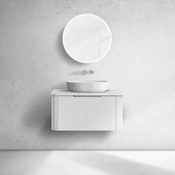 Koupelnový nábytek Oltens Hamnes skříňka 80x46x39 cm pod umyvadlo závěsná bílá 60023000