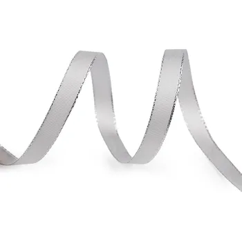 Stuha Stuha taftová šíře 9 mm s lurexem Varianta: 841 šedá nejsvětlejší stříbrná, Balení: 10 m