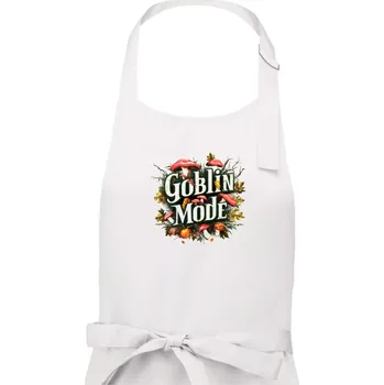 Kuchyňská zástěra Goblincore Goblin Mode - Pánská zástěra na vaření - Univerzální velikost ( Bílá )