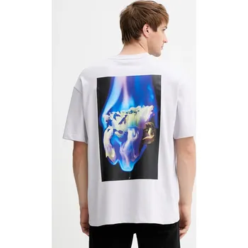 Pánské tričko Bavlněné tričko HUGO 50521269 fialová 04X, vel. S