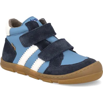 Dívčí zimní obuv Barefoot dětské zimní boty Koel - Kali Leather Tex Jeans širší modré Velikost: 31