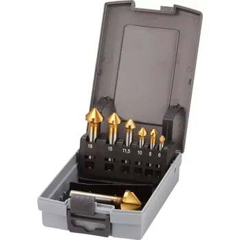 Vrták Kuželový záhlubník sada D335C HSS 90G 6,0-25mm 7ks FORTIS