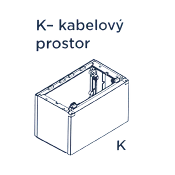 Kabelový prostor K4 ke skříním „S“ 240 mm 03294 Esta