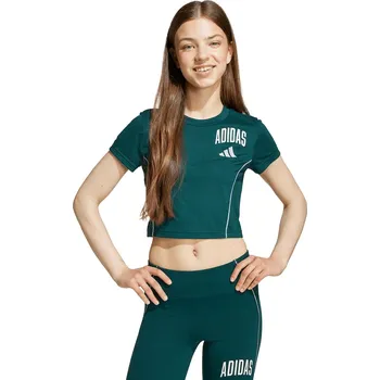 Chlapecké oblečení Dětské bavlněné tričko adidas JW8657 zelená 79X, vel. 170