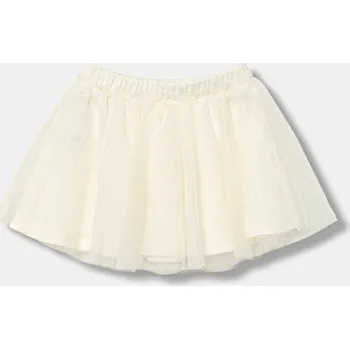 Dámská sukně Dětská sukně United Colors of Benetton béžová barva, mini, áčková, 4JACG0019 4JACG0019.P.seasonal 01X, vel. 90