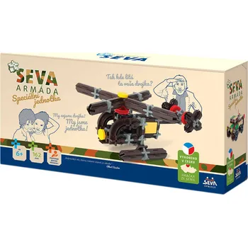 Stavebnice Seva SEVA Armáda Speciální jednotka STAVEBNICE 162 dílků set s nářadím 44