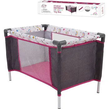 Doplněk pro panenku _Ostatní 1_ FIVE O NINE CREW Postýlka cestovní pro panenku miminko duha 56764021