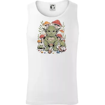 Goblincore grimy forest goblin - Tílko pánské Core - XL ( Bílá )