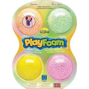 Modelovací hmota _Ostatní 1_ PlayFoam pěnová kuličková modelína boule set 4 barvy holčičí II. 35ei9271