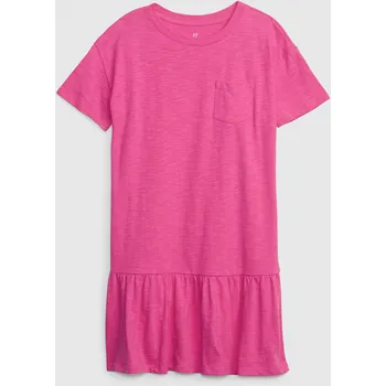 Dívčí šaty GAP Dívčí Dětské šaty s kapsičkou GAP Růžová 128/134 (2914858)