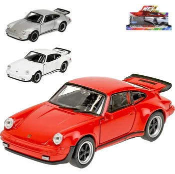 WELLY Auto model Porsche 911 Turbo 11cm kov PB 3 barvy 520145