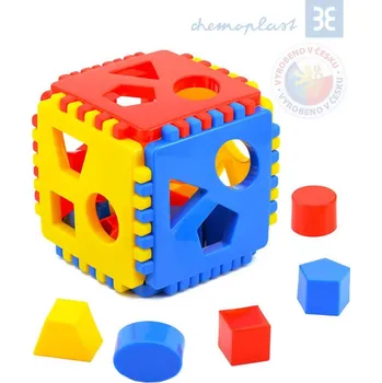 CHEMOPLAST Kostka Baby MIMI na vkládání tvarů (podobná jako vkládačka Nina) ch19031