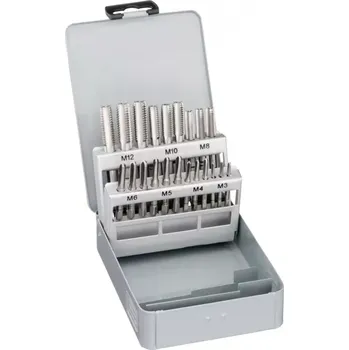 Závitořezný nástroj Sada závitníků M3-12 HSS DIN352 FORTIS