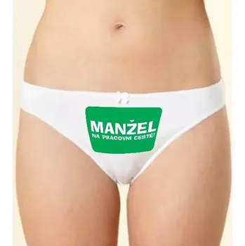 Kalhotky Kalhotky - manžel na pracovní cestě - M klas_bílá