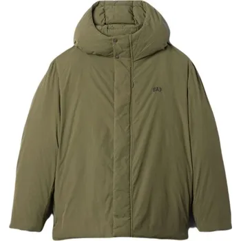 Pánská bunda GAP INTL HOODED LOGO L Khaki, Černá