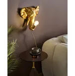 Nástěnná lampa zlatá polyresin zvířecí motiv tvar slona moderní glamour styl noční lampa obývací pokoj ložnice Beliani