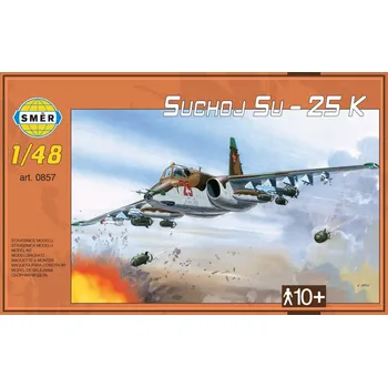 Hračka SMĚR Model letadlo Suchoj Su-25 K plastová stavebnice letadla 1:48 sm857