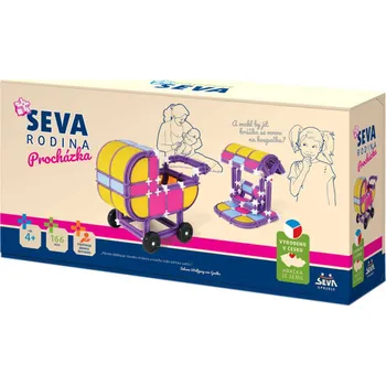 Stavebnice SEVA Rodina Procházka plastová STAVEBNICE 166 dílků 24