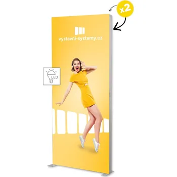 akustický panel Světelný panel 100x250 cm + kartonový kufřík