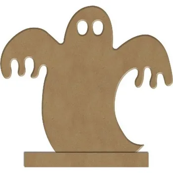 Výtvarná sada Dřevěný svícen k dekoraci Gomille, 12 cm - Strašidlo