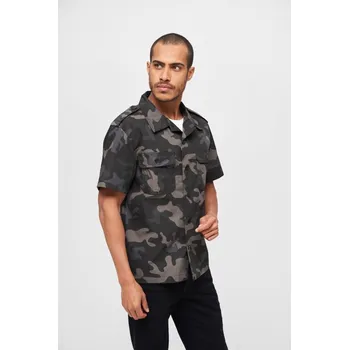 Pánská košile US Shirt Ripstop shortsleeve - dark camo 5XL