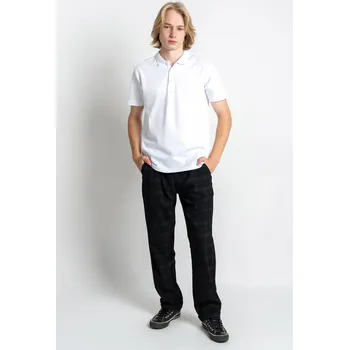 Chlapecké kalhoty Reporter Young | Chlapecké černé elegantní kostkované chinos kalhoty s gumou v pase - Barva ČERNÁ, Velikost 146 243-0110B-11-190-1