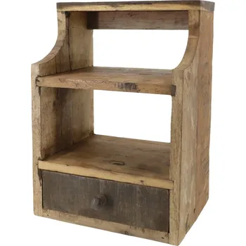 police Chic Antique Nástěnná police s šuplíkem Grimaud Recycled Wood