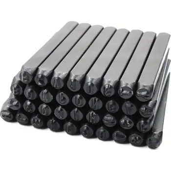 zvedák Razící matrice písmen, čísel a "&" 10mm 36ks Silver S12103