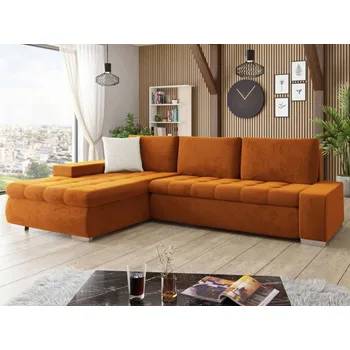 Nábytek Rohová sedací souprava s funkcí spaní Herkules Premium, Potah: Piano 21 + Piano 21 + Mokka 03 MIRJAN 5903211433733