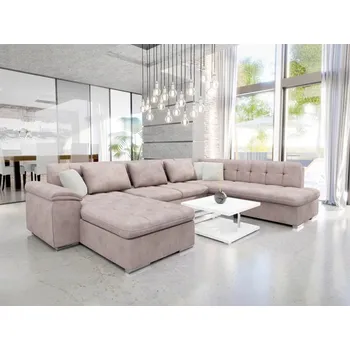 Nábytek Rohová sedací souprava Tony Bis Premium, Potah: Zoya 03 + Zoya 03 + Mokka 03, Strana: levá MIRJAN 5903211433283