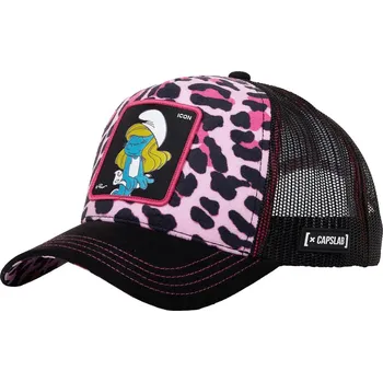 Kšiltovka kšiltovka Capslab The Smurfs Trucker - Smurfette/Black/Pink one size