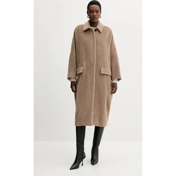 Dámský kabát Vlněný kabát Marella 2523016122200 hnědá 84X, vel. 32