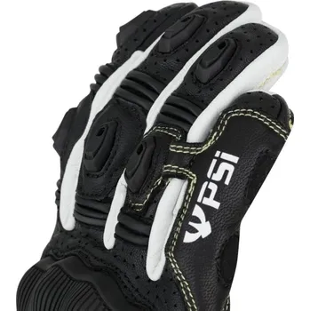 Moto rukavice Rukavice PSí MUGELLO pánské černá/bílá M