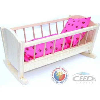 Panenka CEEDA DŘEVO Kolébka pro panenku*DŘEVĚNÉ HRAČKY* kol